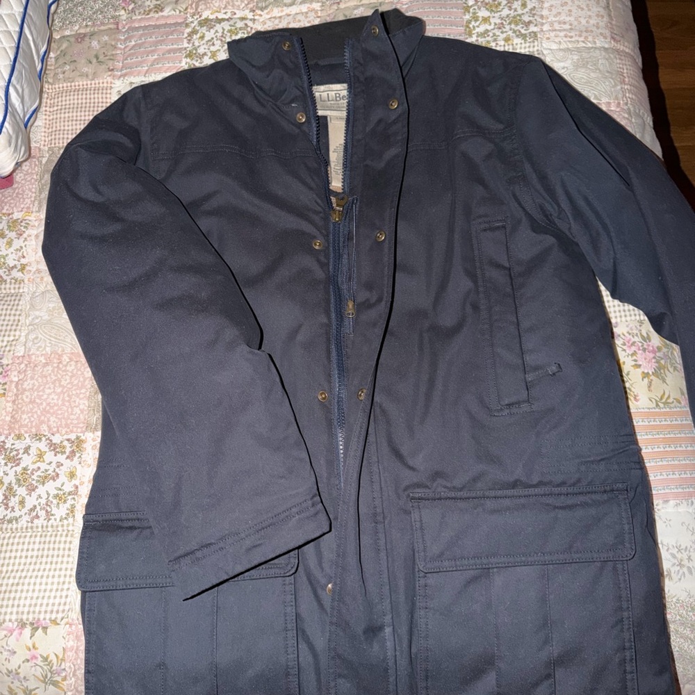 L.L. Bean Men's Navy Military Jacket